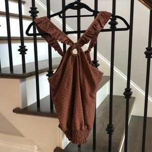 Anthropologie brown top